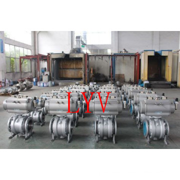 Worm Gear Full Welded Ball Valve with API and ISO Certificates